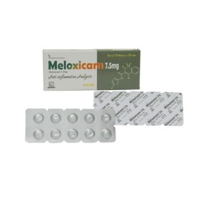Thuốc giảm đau, kháng viêm Meloxicam 7.5mg Nadyphar (2 vỉ x 10 viên/hộp)